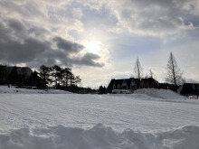 2/6(金)牧歌の里の天気《曇り時々晴れ》春の陽気は今日まで♪明日から寒くなります。